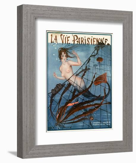 1920s France La Vie Parisienne Magazine Cover-null-Framed Giclee Print