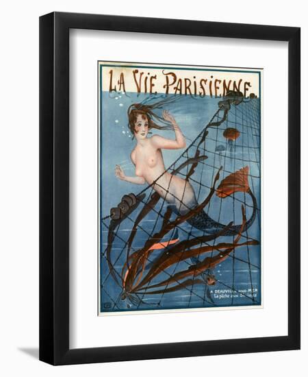 1920s France La Vie Parisienne Magazine Cover-null-Framed Giclee Print