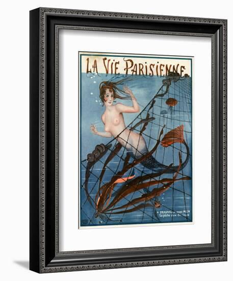 1920s France La Vie Parisienne Magazine Cover--Framed Giclee Print