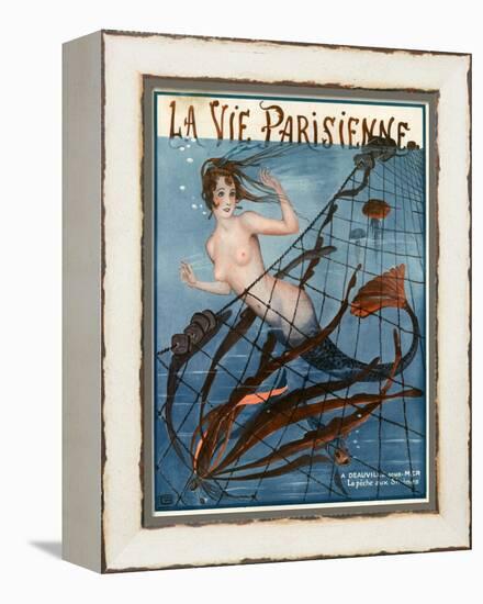 1920s France La Vie Parisienne Magazine Cover-null-Framed Premier Image Canvas