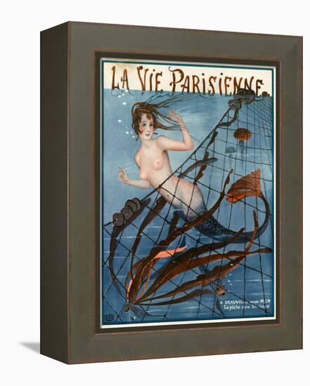 1920s France La Vie Parisienne Magazine Cover-null-Framed Premier Image Canvas