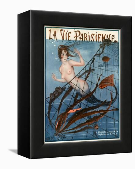 1920s France La Vie Parisienne Magazine Cover-null-Framed Premier Image Canvas