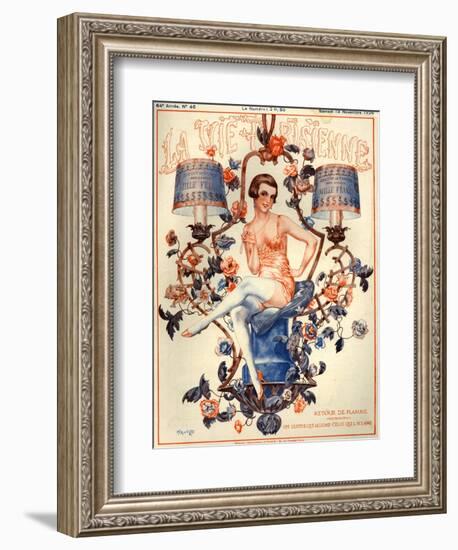 1920s France La Vie Parisienne Magazine Cover-null-Framed Giclee Print