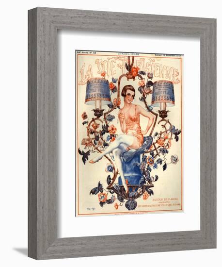 1920s France La Vie Parisienne Magazine Cover-null-Framed Giclee Print