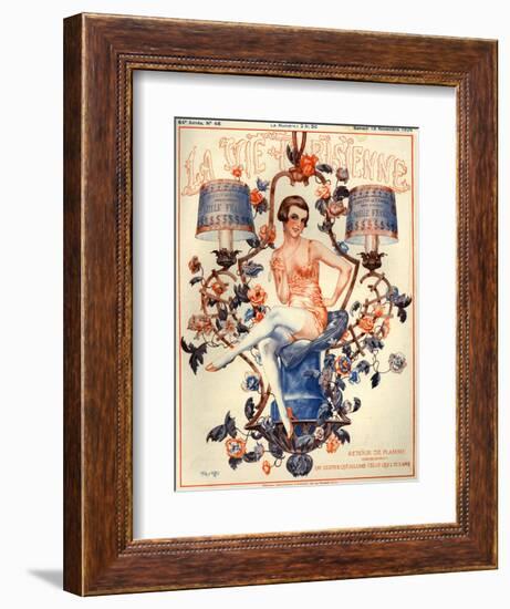 1920s France La Vie Parisienne Magazine Cover-null-Framed Giclee Print