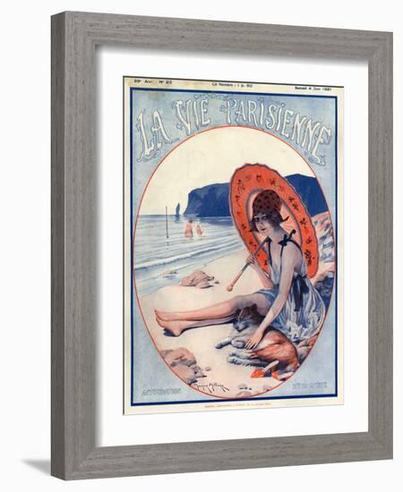 1920s France La Vie Parisienne Magazine Cover-null-Framed Giclee Print