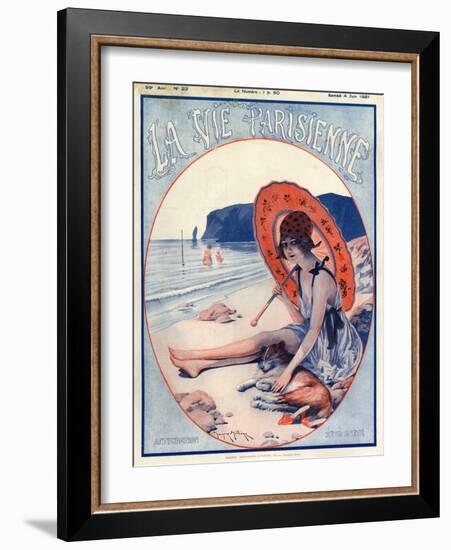 1920s France La Vie Parisienne Magazine Cover-null-Framed Giclee Print