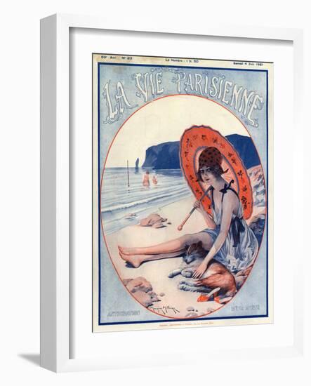 1920s France La Vie Parisienne Magazine Cover-null-Framed Giclee Print