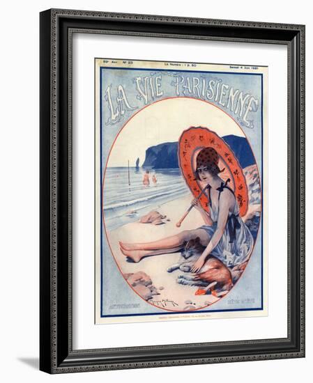 1920s France La Vie Parisienne Magazine Cover-null-Framed Giclee Print