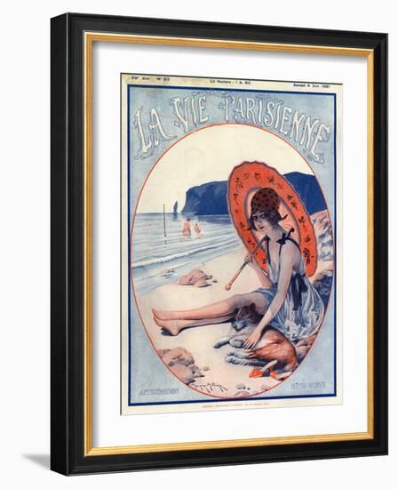 1920s France La Vie Parisienne Magazine Cover-null-Framed Giclee Print