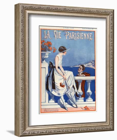 1920s France La Vie Parisienne Magazine Cover-null-Framed Giclee Print