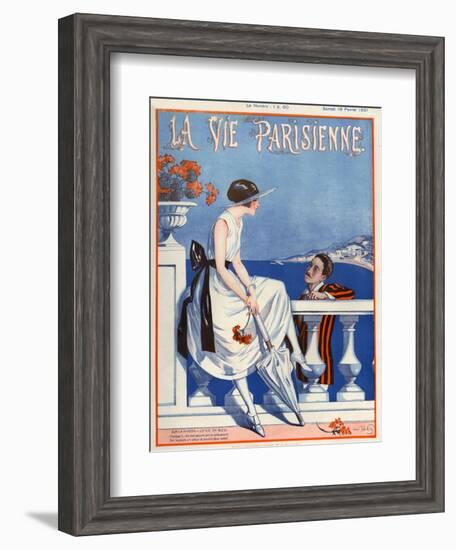 1920s France La Vie Parisienne Magazine Cover-null-Framed Giclee Print