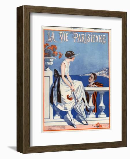 1920s France La Vie Parisienne Magazine Cover-null-Framed Giclee Print