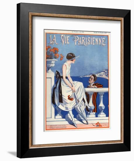 1920s France La Vie Parisienne Magazine Cover-null-Framed Giclee Print