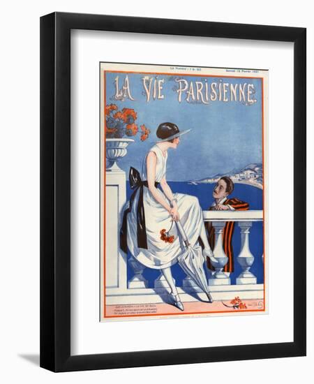 1920s France La Vie Parisienne Magazine Cover-null-Framed Giclee Print