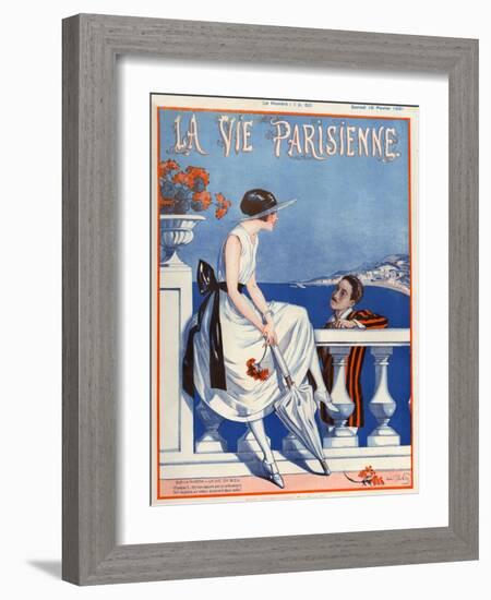 1920s France La Vie Parisienne Magazine Cover-null-Framed Giclee Print