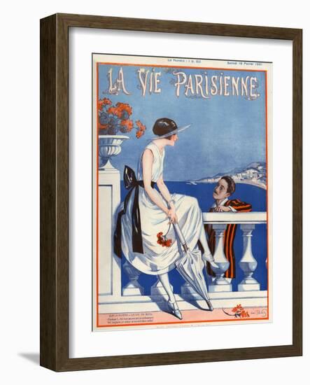 1920s France La Vie Parisienne Magazine Cover-null-Framed Giclee Print