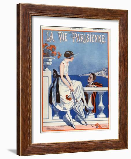 1920s France La Vie Parisienne Magazine Cover-null-Framed Giclee Print