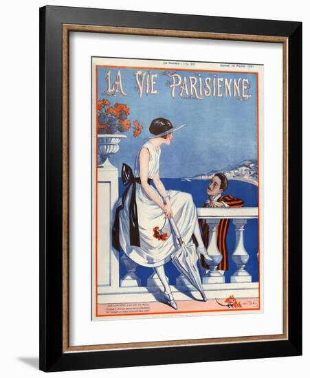 1920s France La Vie Parisienne Magazine Cover-null-Framed Giclee Print