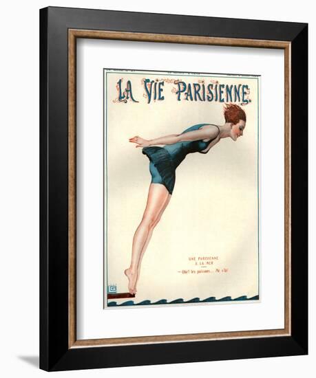 1920s France La Vie Parisienne Magazine Cover-null-Framed Giclee Print