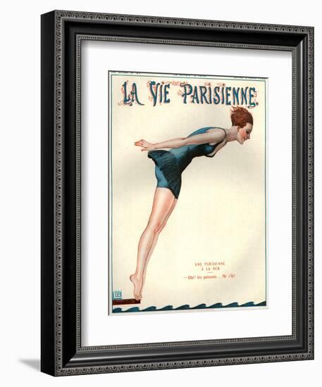 1920s France La Vie Parisienne Magazine Cover-null-Framed Giclee Print