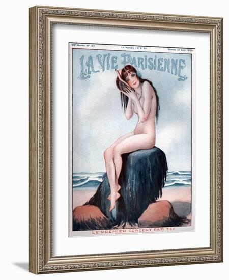 1920s France La Vie Parisienne Magazine Cover-null-Framed Giclee Print