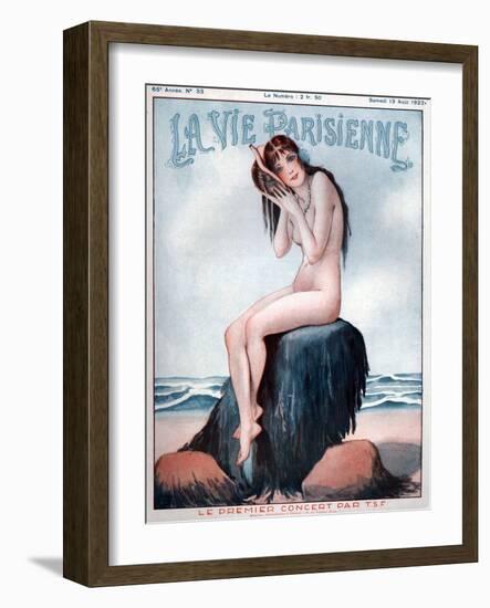 1920s France La Vie Parisienne Magazine Cover-null-Framed Giclee Print