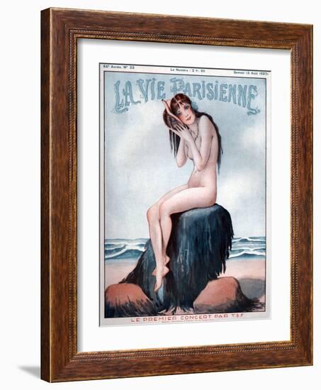 1920s France La Vie Parisienne Magazine Cover-null-Framed Giclee Print