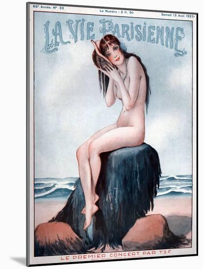 1920s France La Vie Parisienne Magazine Cover-null-Mounted Giclee Print