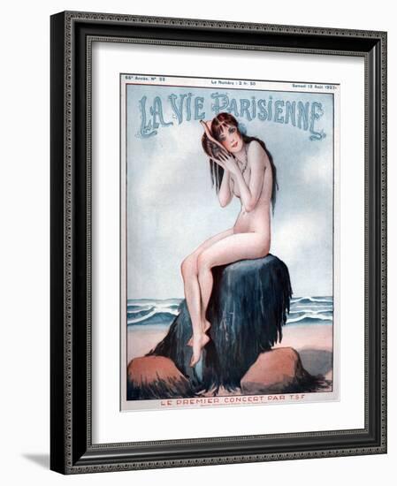 1920s France La Vie Parisienne Magazine Cover-null-Framed Giclee Print