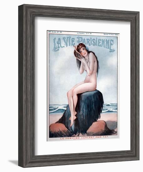 1920s France La Vie Parisienne Magazine Cover-null-Framed Giclee Print