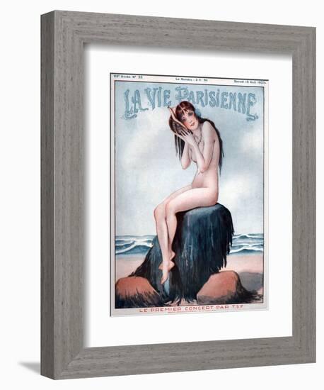 1920s France La Vie Parisienne Magazine Cover-null-Framed Giclee Print