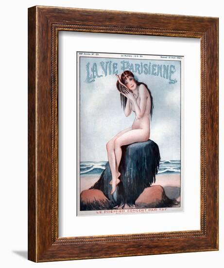 1920s France La Vie Parisienne Magazine Cover-null-Framed Giclee Print