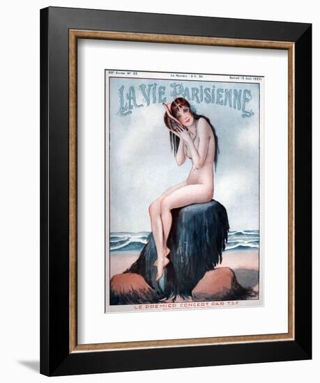 1920s France La Vie Parisienne Magazine Cover-null-Framed Giclee Print