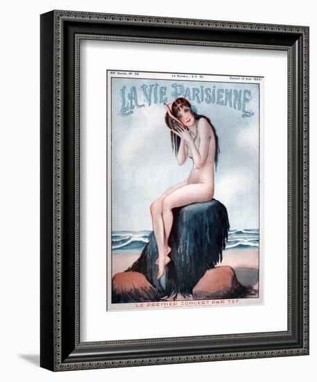 1920s France La Vie Parisienne Magazine Cover-null-Framed Giclee Print