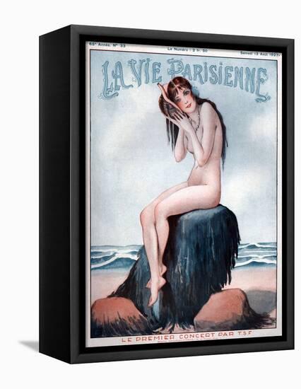 1920s France La Vie Parisienne Magazine Cover-null-Framed Premier Image Canvas