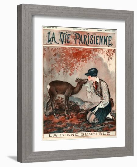 1920s France La Vie Parisienne Magazine Cover-null-Framed Giclee Print