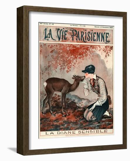 1920s France La Vie Parisienne Magazine Cover-null-Framed Giclee Print