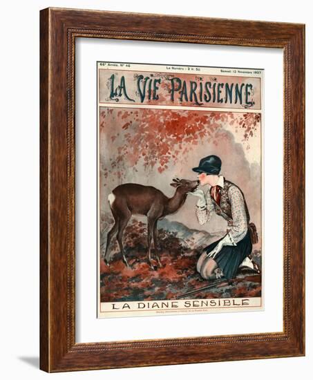 1920s France La Vie Parisienne Magazine Cover-null-Framed Giclee Print