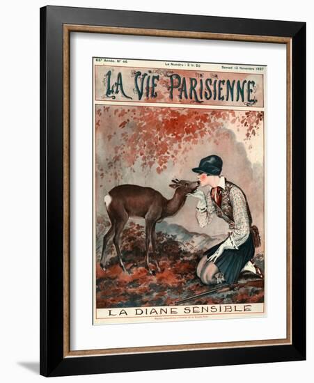 1920s France La Vie Parisienne Magazine Cover-null-Framed Giclee Print