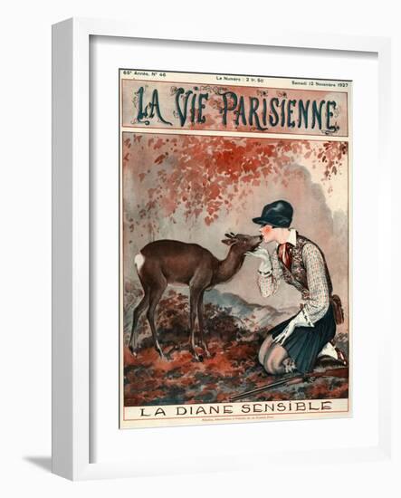 1920s France La Vie Parisienne Magazine Cover-null-Framed Giclee Print