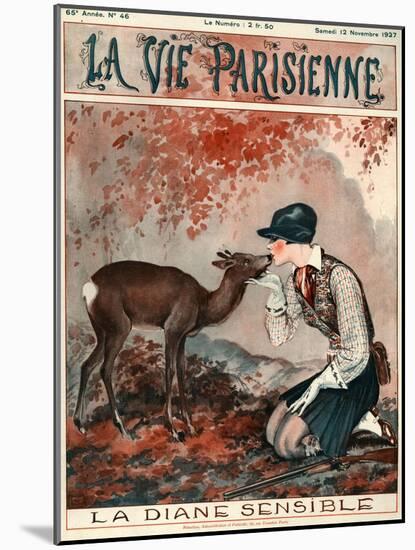 1920s France La Vie Parisienne Magazine Cover-null-Mounted Giclee Print