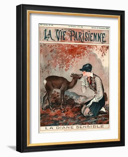 1920s France La Vie Parisienne Magazine Cover-null-Framed Giclee Print