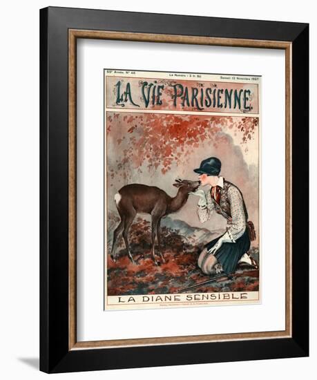 1920s France La Vie Parisienne Magazine Cover-null-Framed Giclee Print