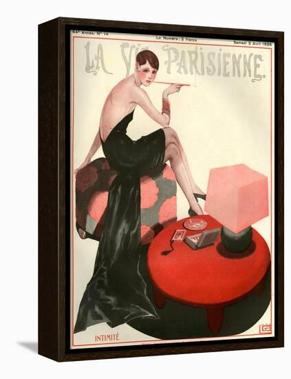 1920s France La Vie Parisienne Magazine Cover-null-Framed Premier Image Canvas