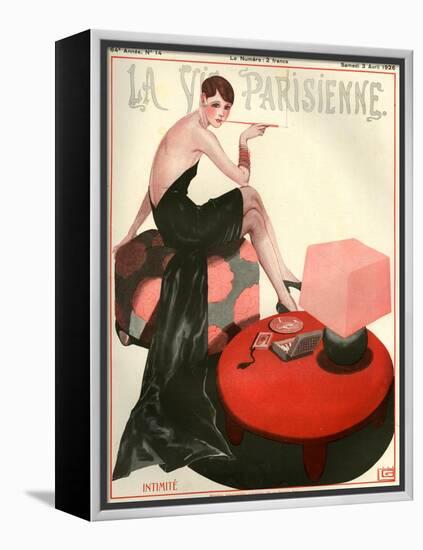 1920s France La Vie Parisienne Magazine Cover-null-Framed Premier Image Canvas