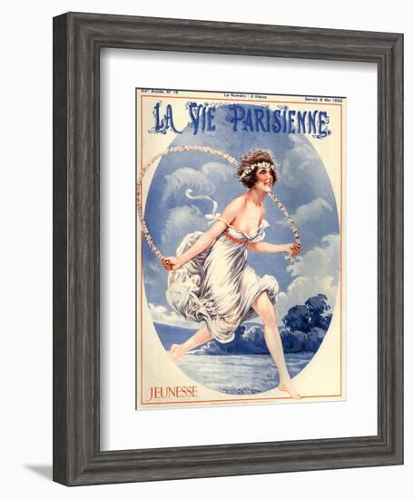 1920s France La Vie Parisienne Magazine Cover--Framed Giclee Print