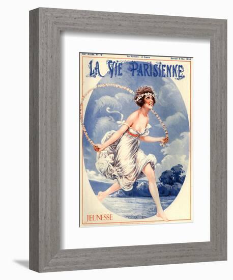 1920s France La Vie Parisienne Magazine Cover-null-Framed Giclee Print