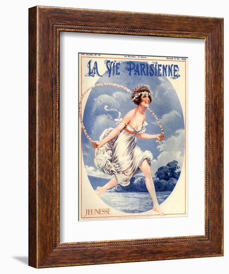 1920s France La Vie Parisienne Magazine Cover-null-Framed Giclee Print