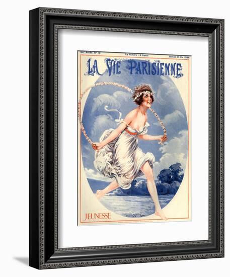 1920s France La Vie Parisienne Magazine Cover-null-Framed Giclee Print